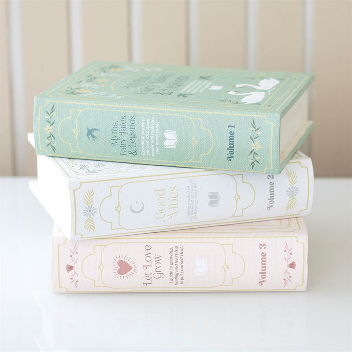 Good Vibes White Book Shaped Storage Box