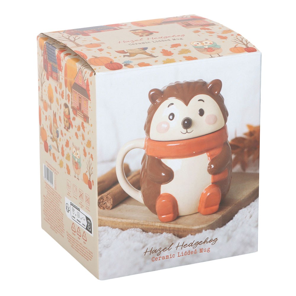 Hazel Hedgehog Lidded Mug