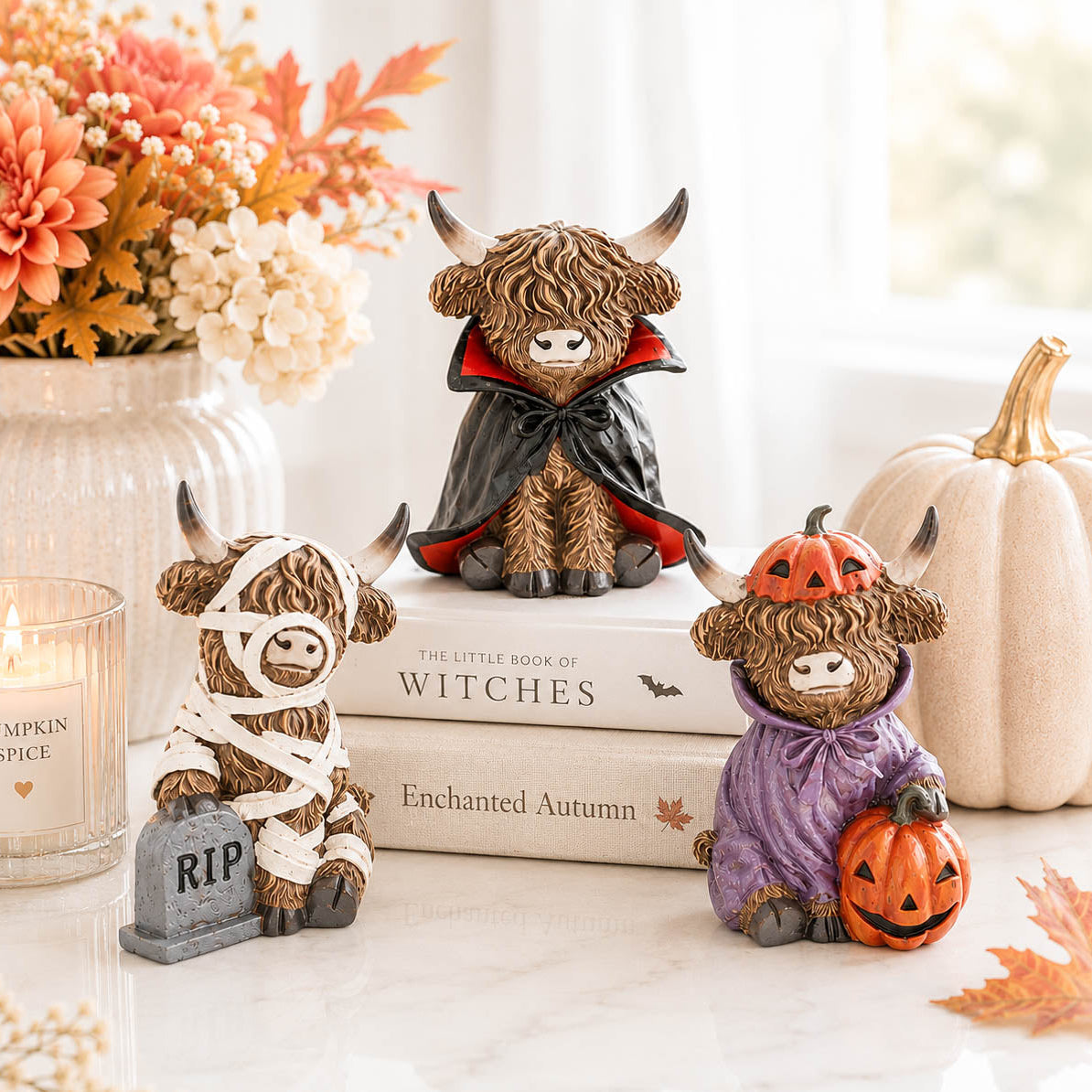 Spooky Halloween Costume Highland Cow