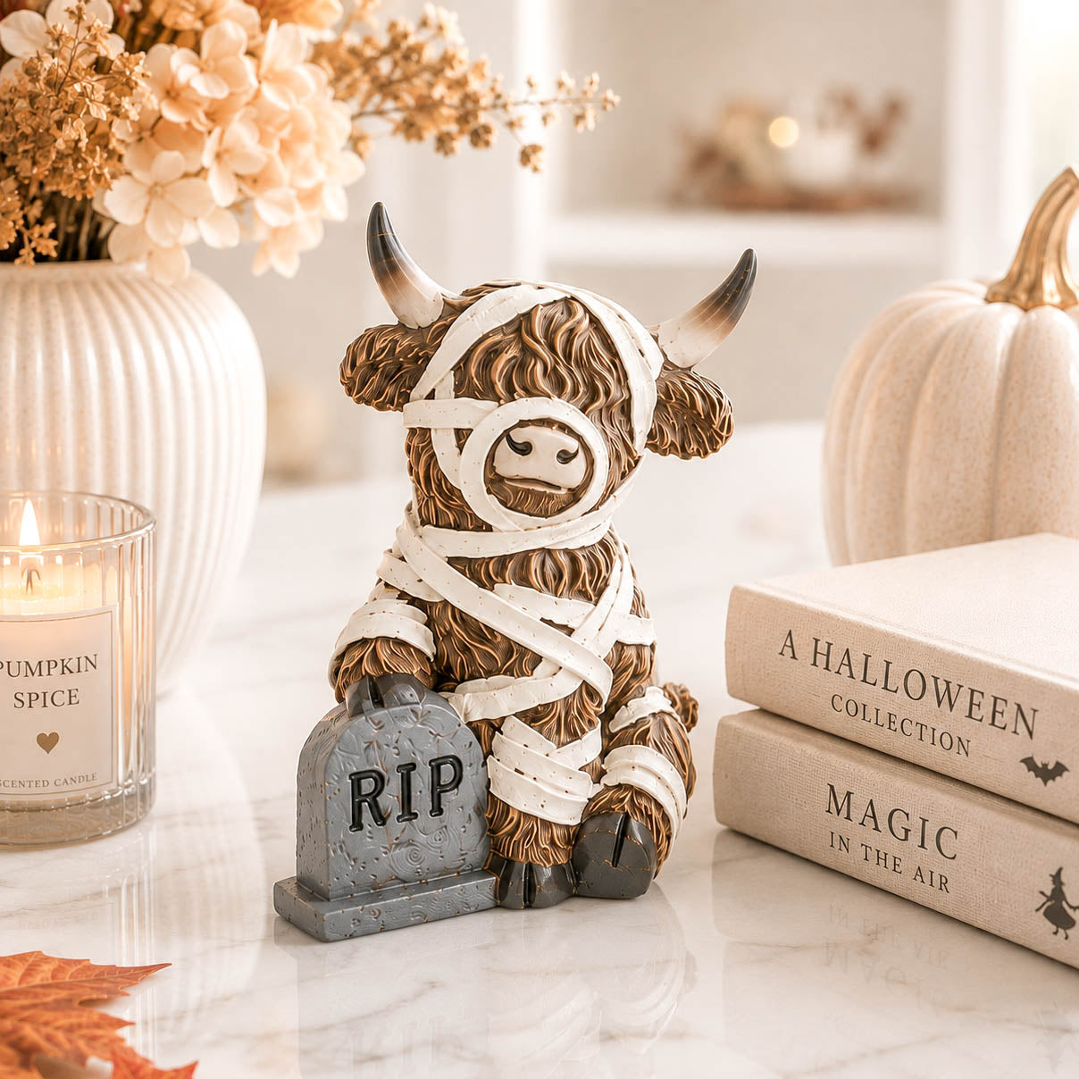 Spooky Halloween Costume Highland Cow
