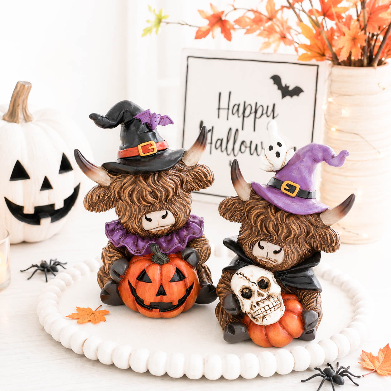 Halloween Witch Highland Cow
