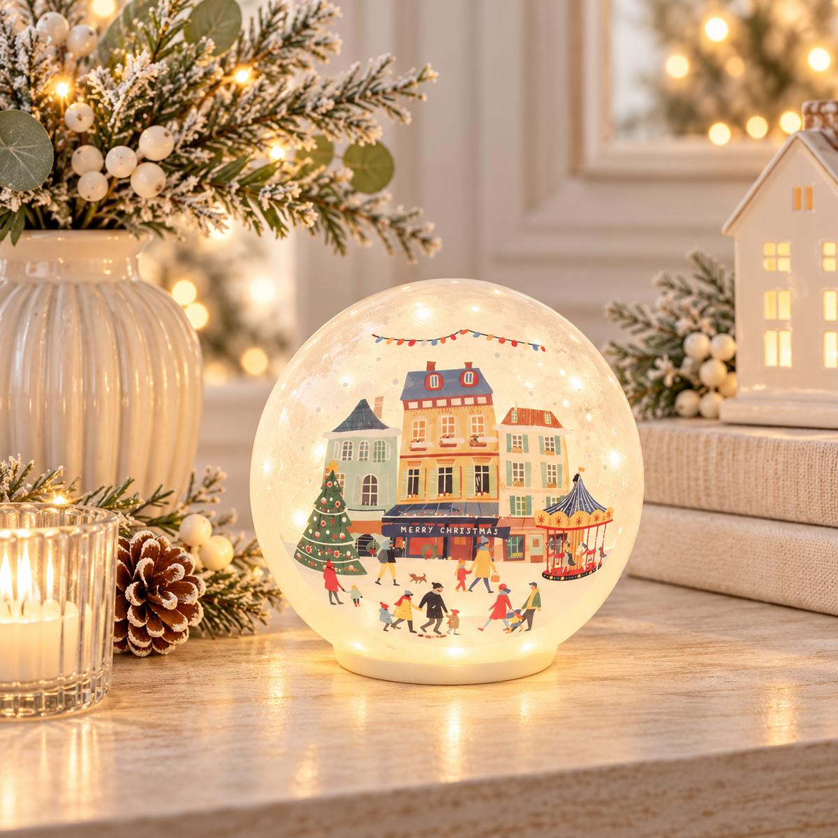 Tinsel Town Frosted LED Ball