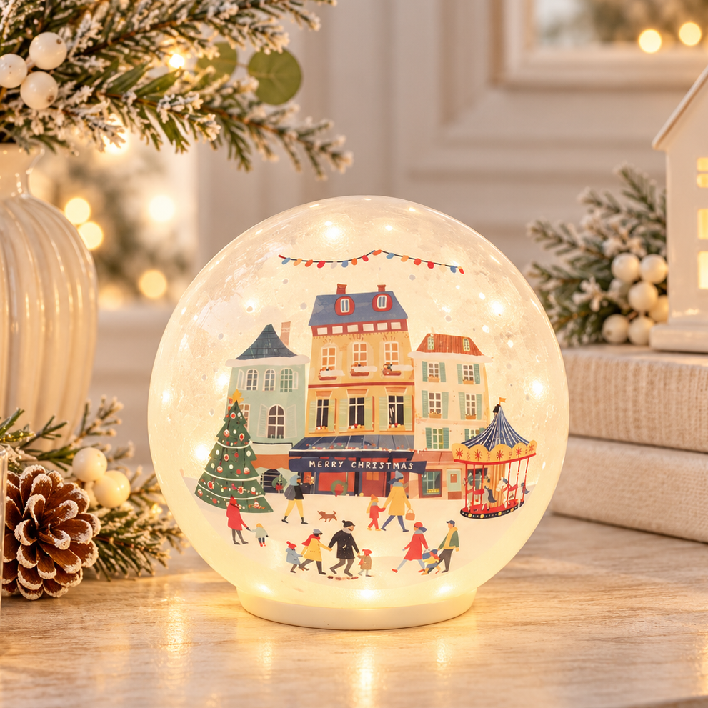 Tinsel Town Frosted LED Ball