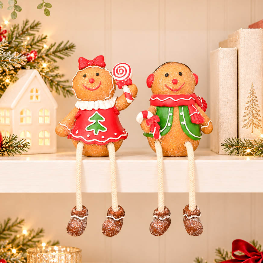 Gingerbread Figure Shelf Sitter
