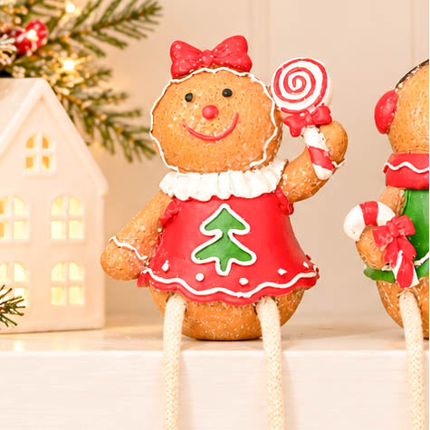 Gingerbread Figure Shelf Sitter