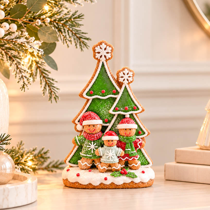 Gingerbread Family with Tree