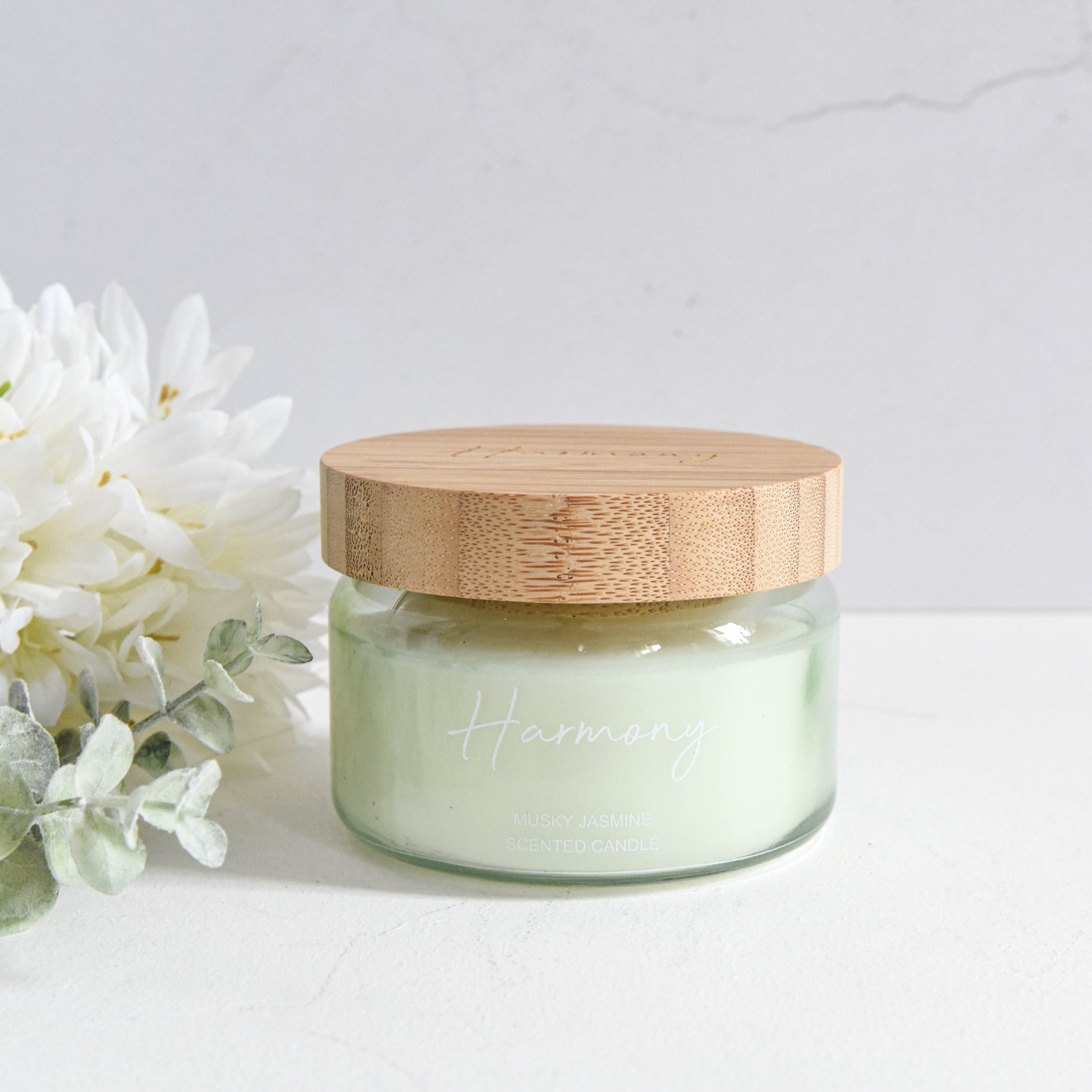 Harmony Small Candle with Bamboo Lid