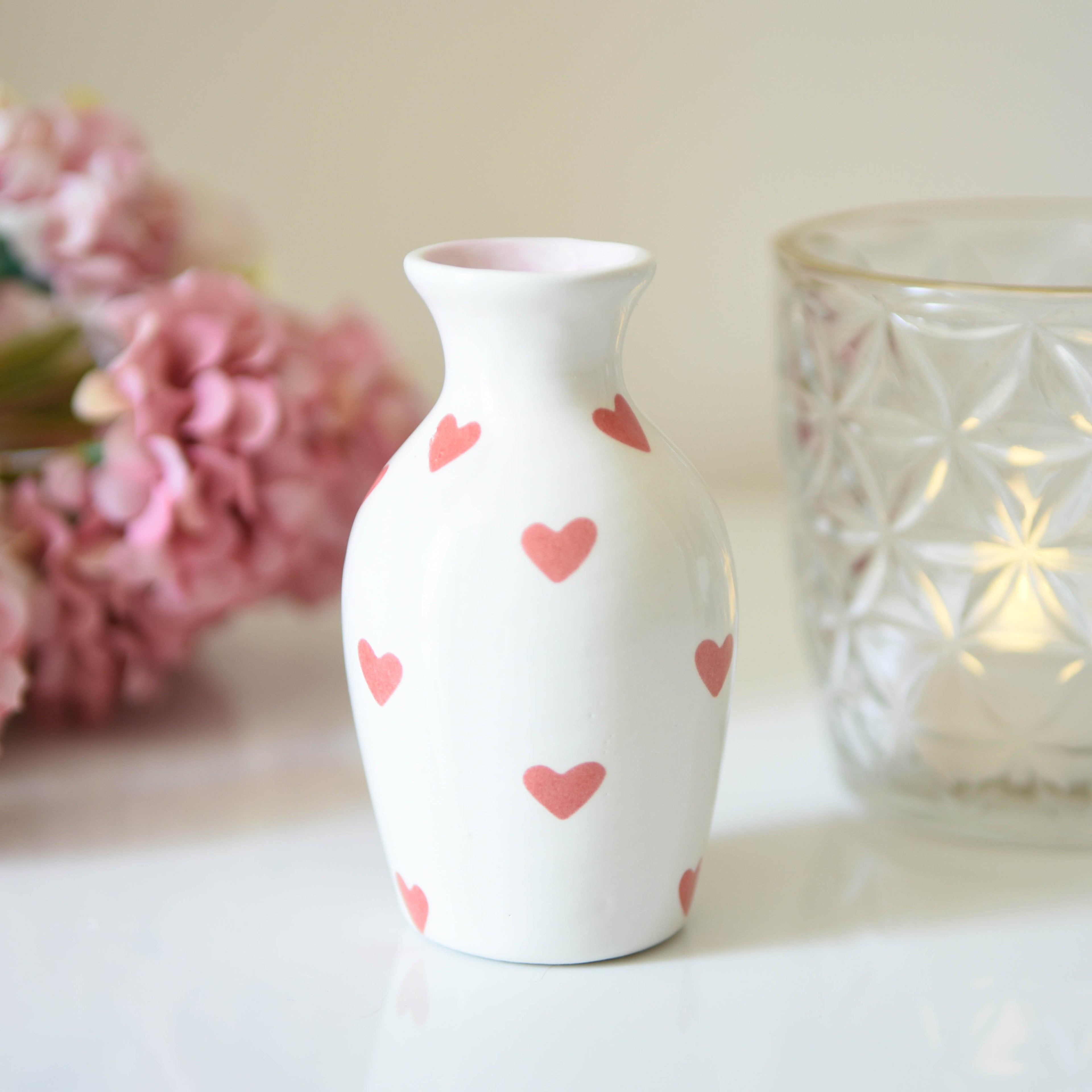 Mini Heart Bud Vase