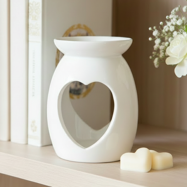 White Heart Oil & Wax Warmer