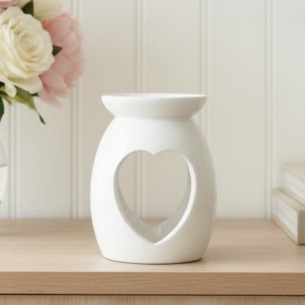 White Heart Oil & Wax Warmer