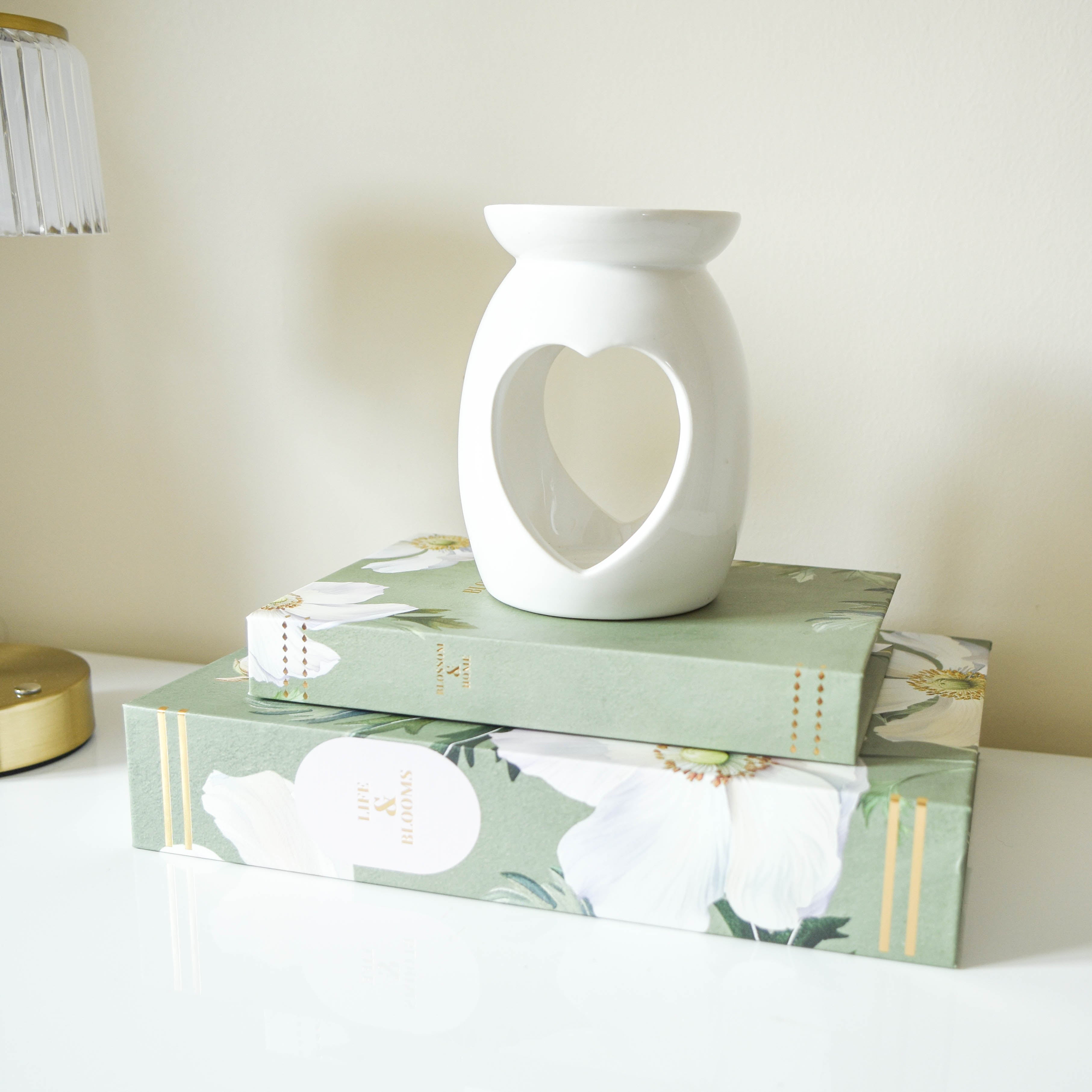 White Poppy Sage Green Faux Book Storage Boxes - Set of 2