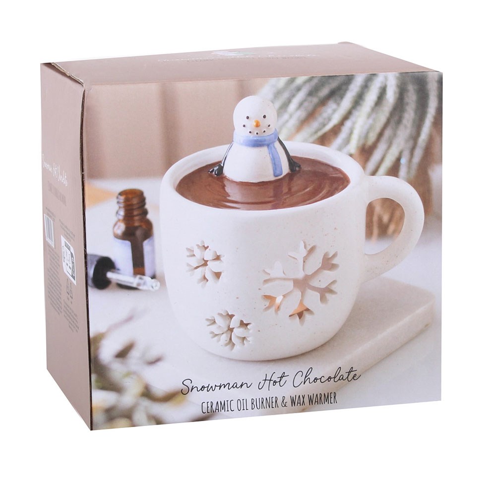 Snowman Hot Chocolate Oil Burner & Wax Warmer