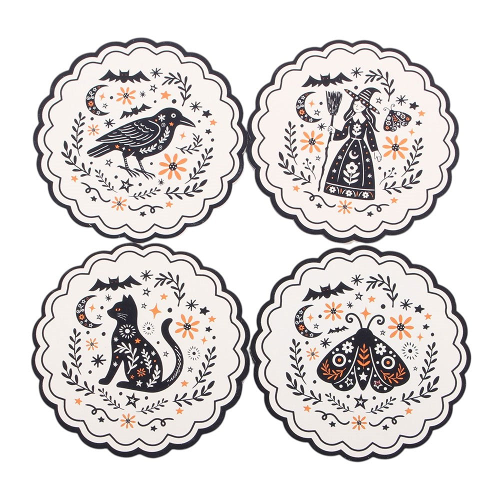 Frightful Folk Coaster Set
