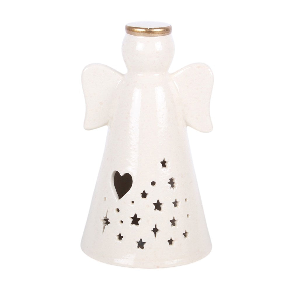 Small LED Angel Decoration with Heart