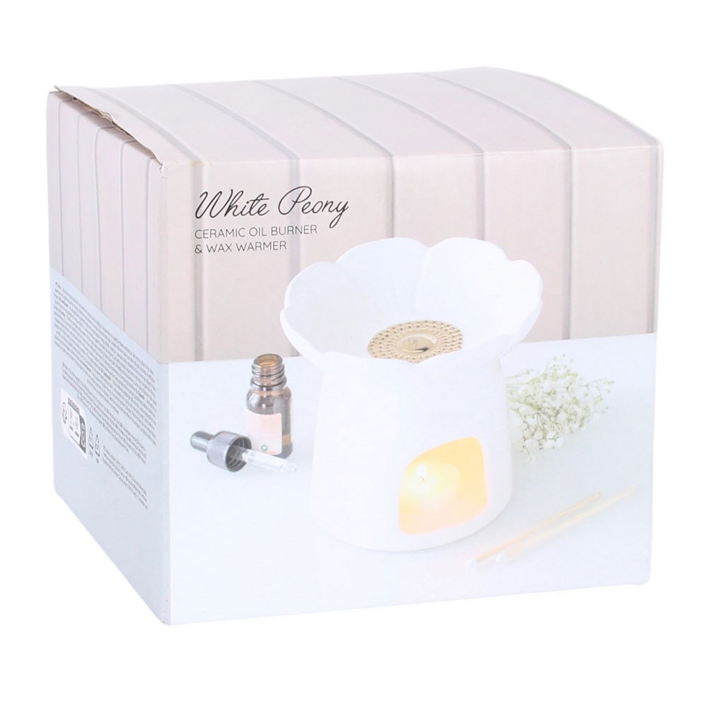 Peony Oil Burner & Wax Warmer
