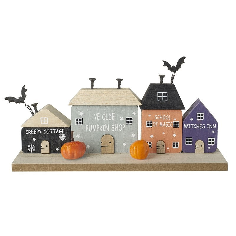 Halloween Street Houses Block