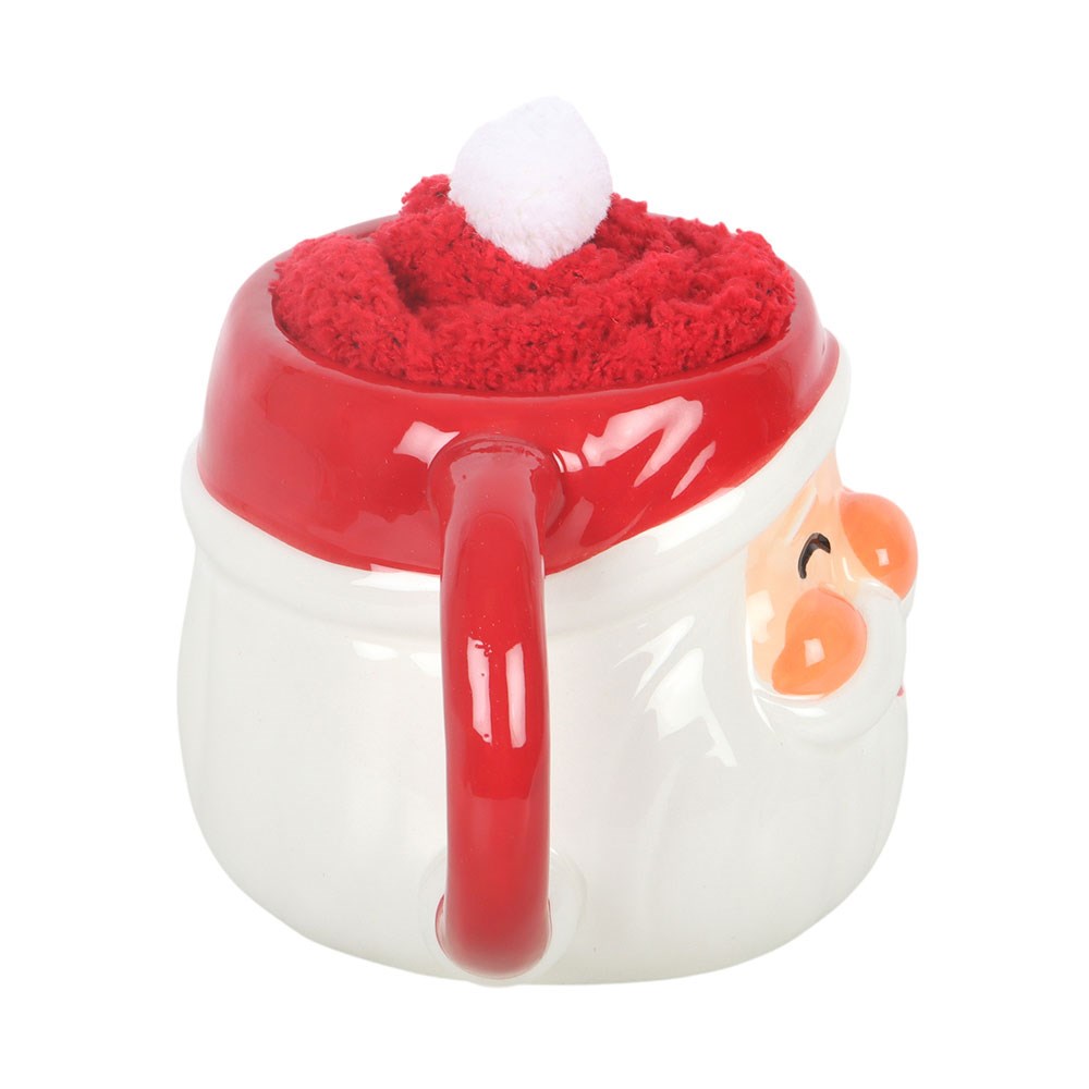 Jolly Santa Christmas Mug & Socks Set