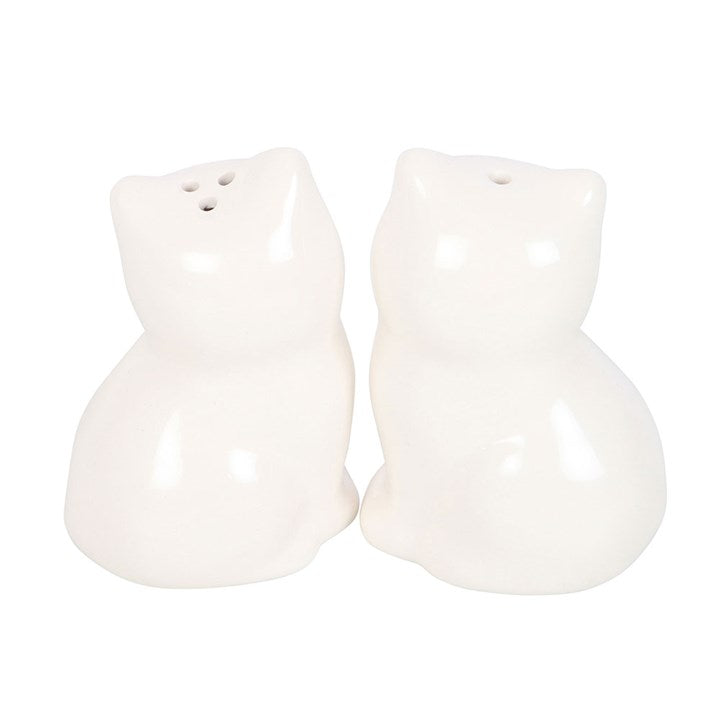 White Cat Salt & Pepper Shakers