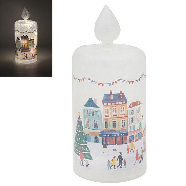 Tinsel Town Frosted LED Candle