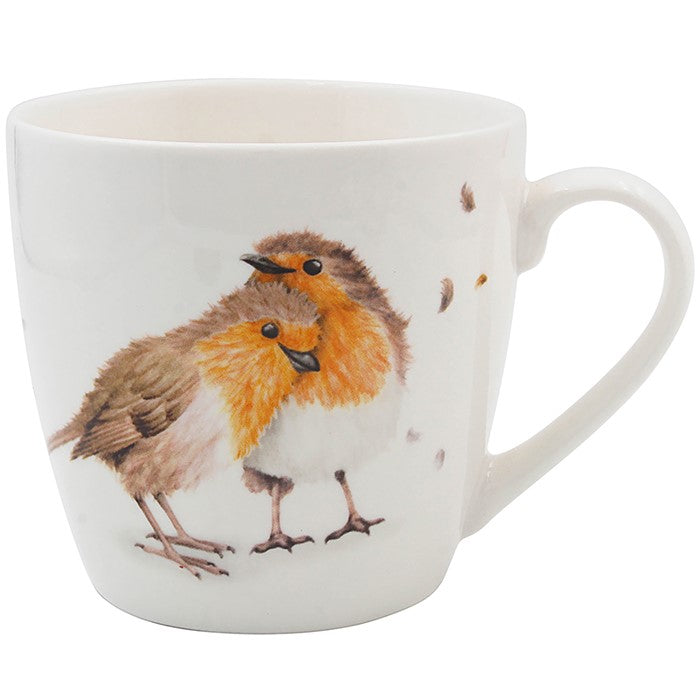 Robin Love Birds Breakfast Mug