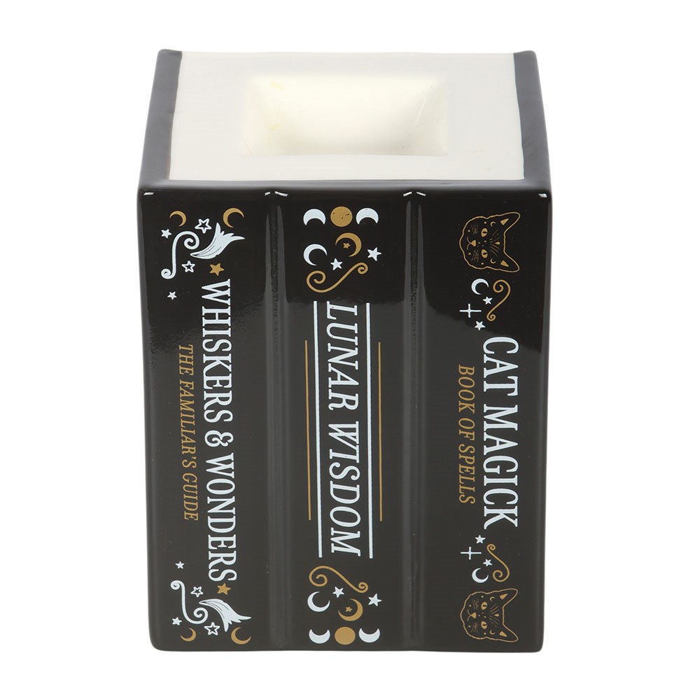 Black Cat Magick Book of Spells Oil Burner & Wax Warmer
