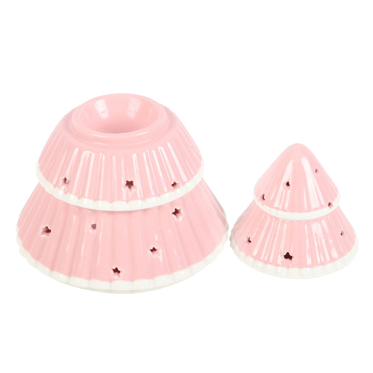 Pink Christmas Tree Ceramic Oil & Wax Warmer
