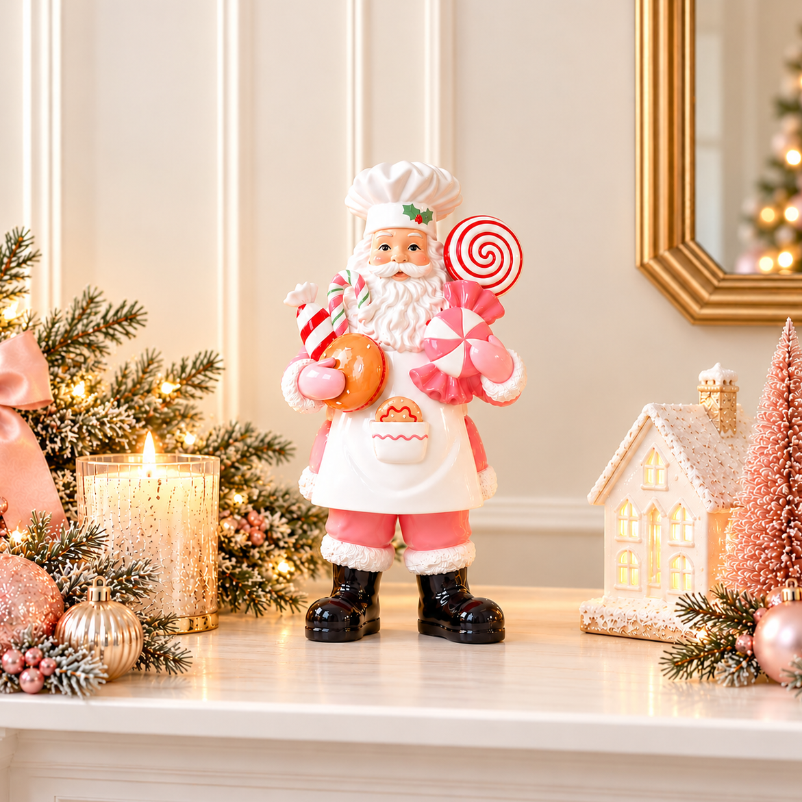 Whimsical Wonderland Father Christmas Figurine