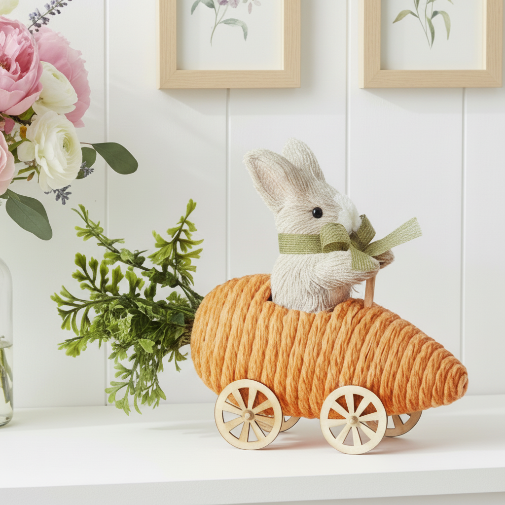 Bunny in Carrot Car