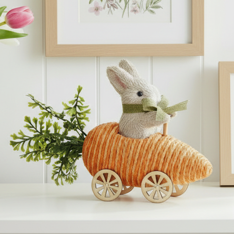 Bunny in Carrot Car