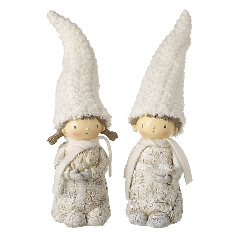 Winter White Festive Nordic Figure