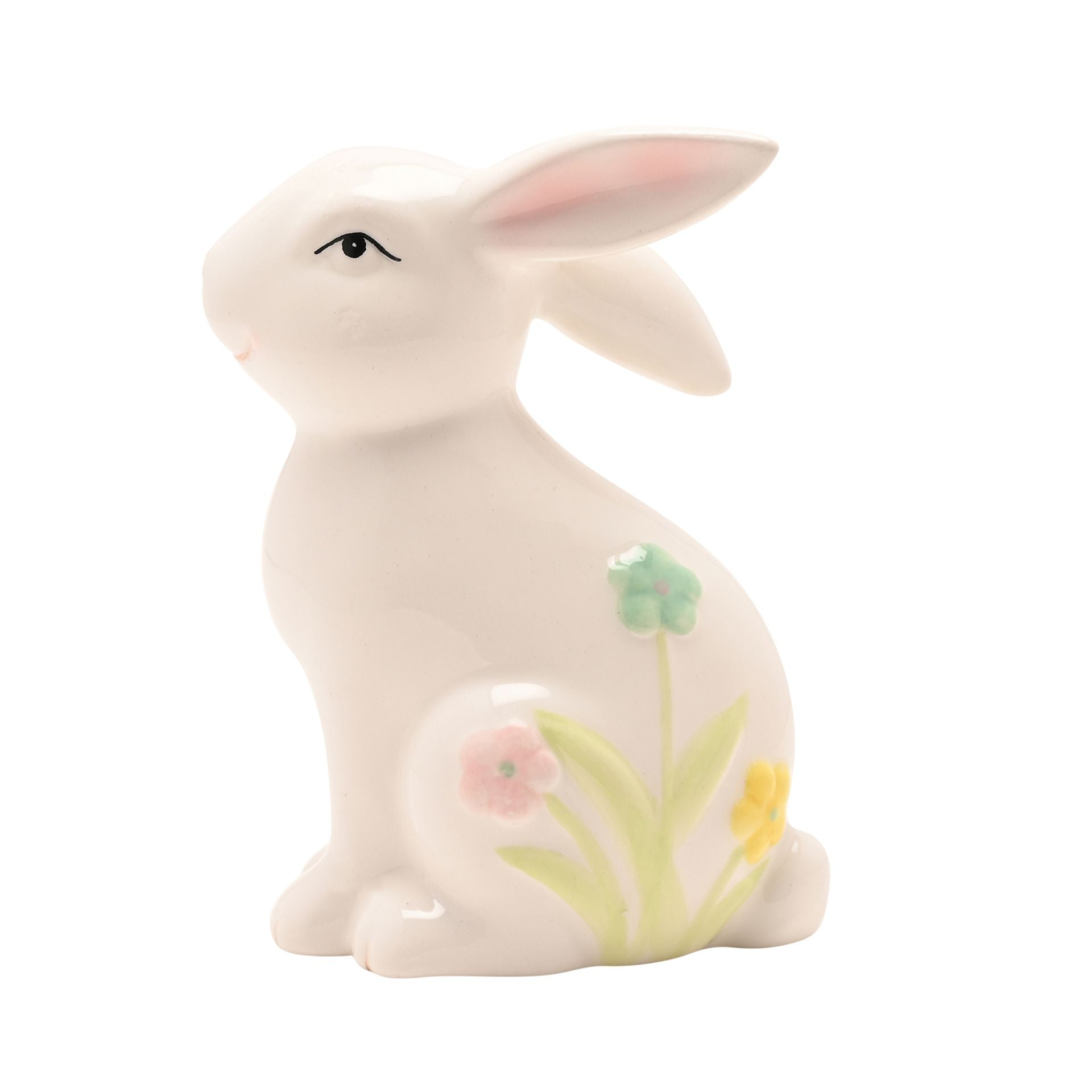 Floral Bunny Figurine Small