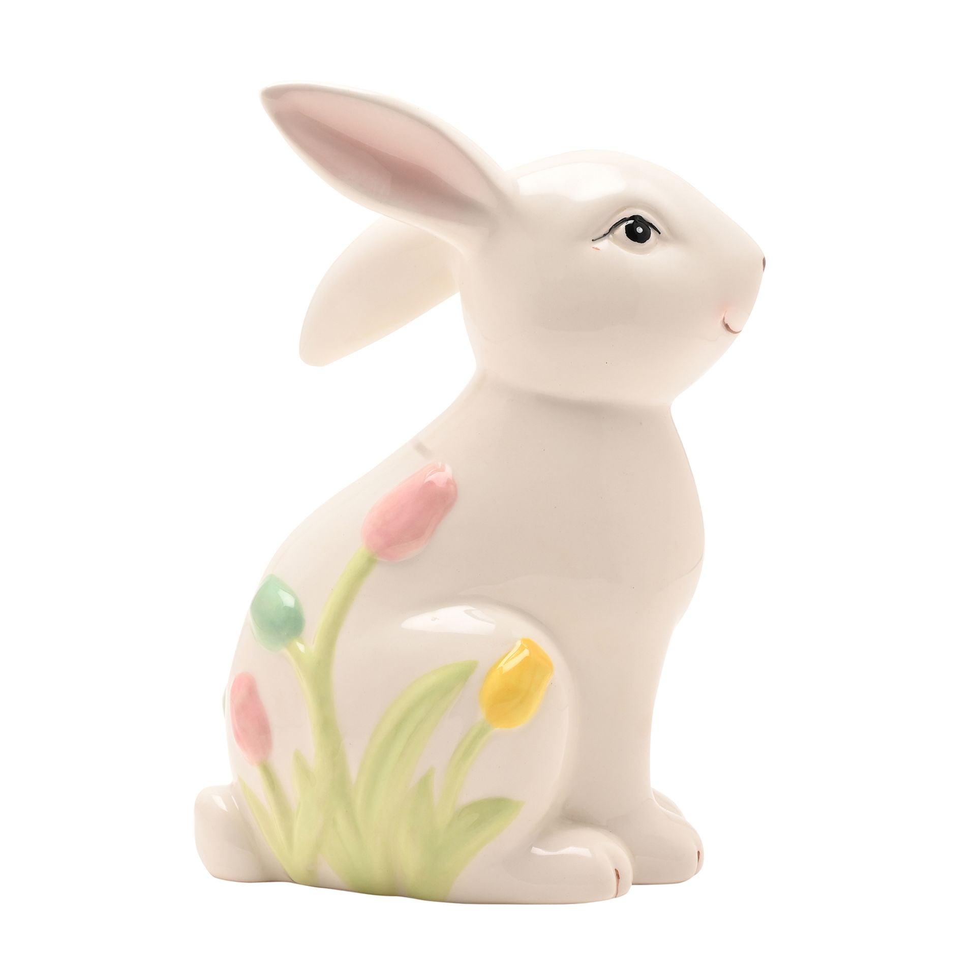 Floral Bunny Figurine Medium