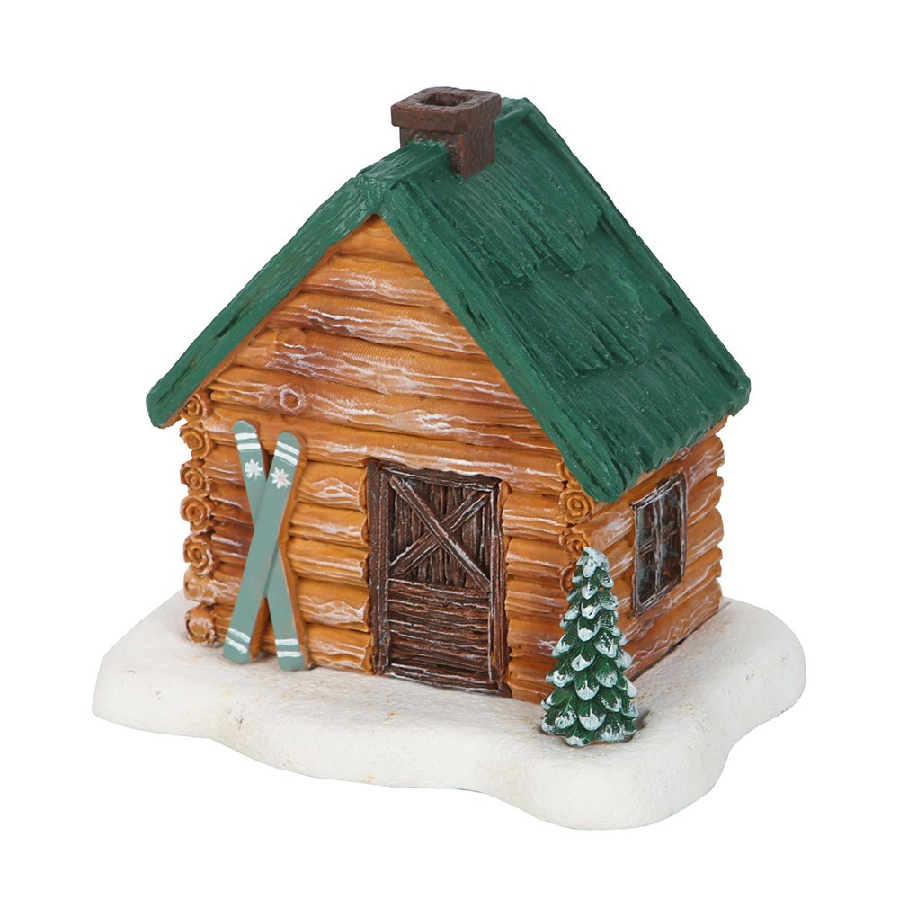 Cabin Ski Chalet Incense Cone Burner