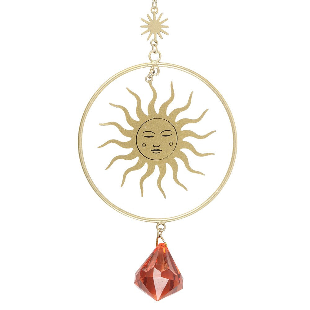 Golden Sun Crystal Suncatcher
