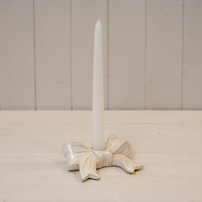Natural Long Bow Taper Candle Holder