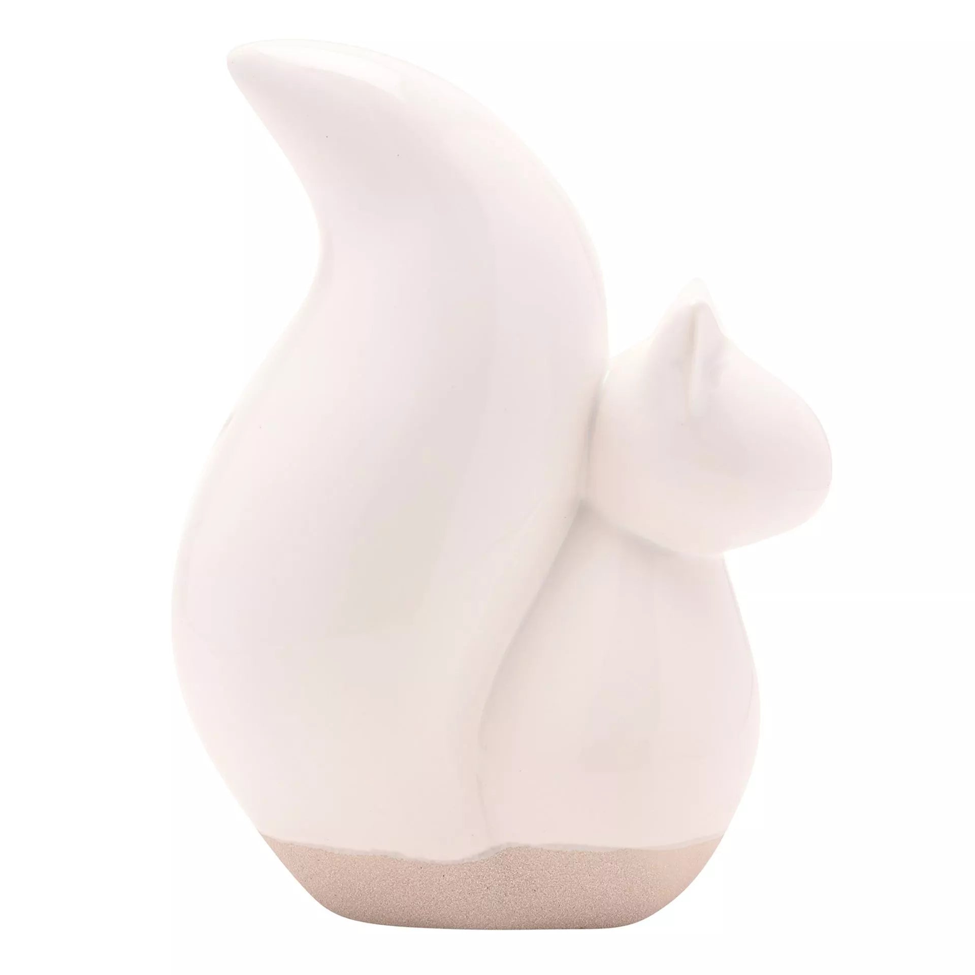 White Ceramic Squirrel