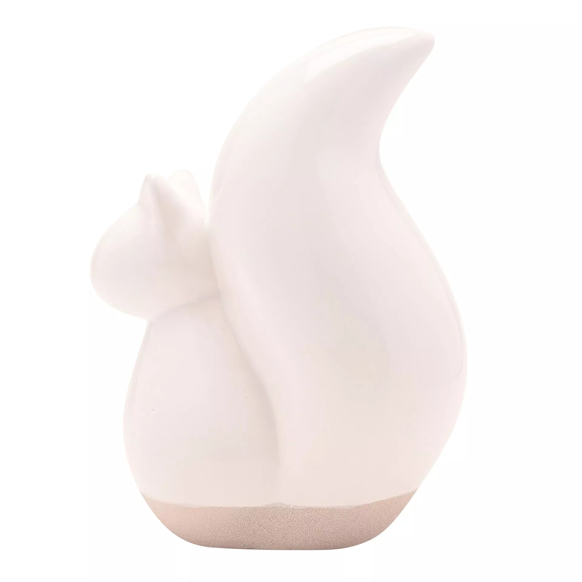 White Ceramic Squirrel