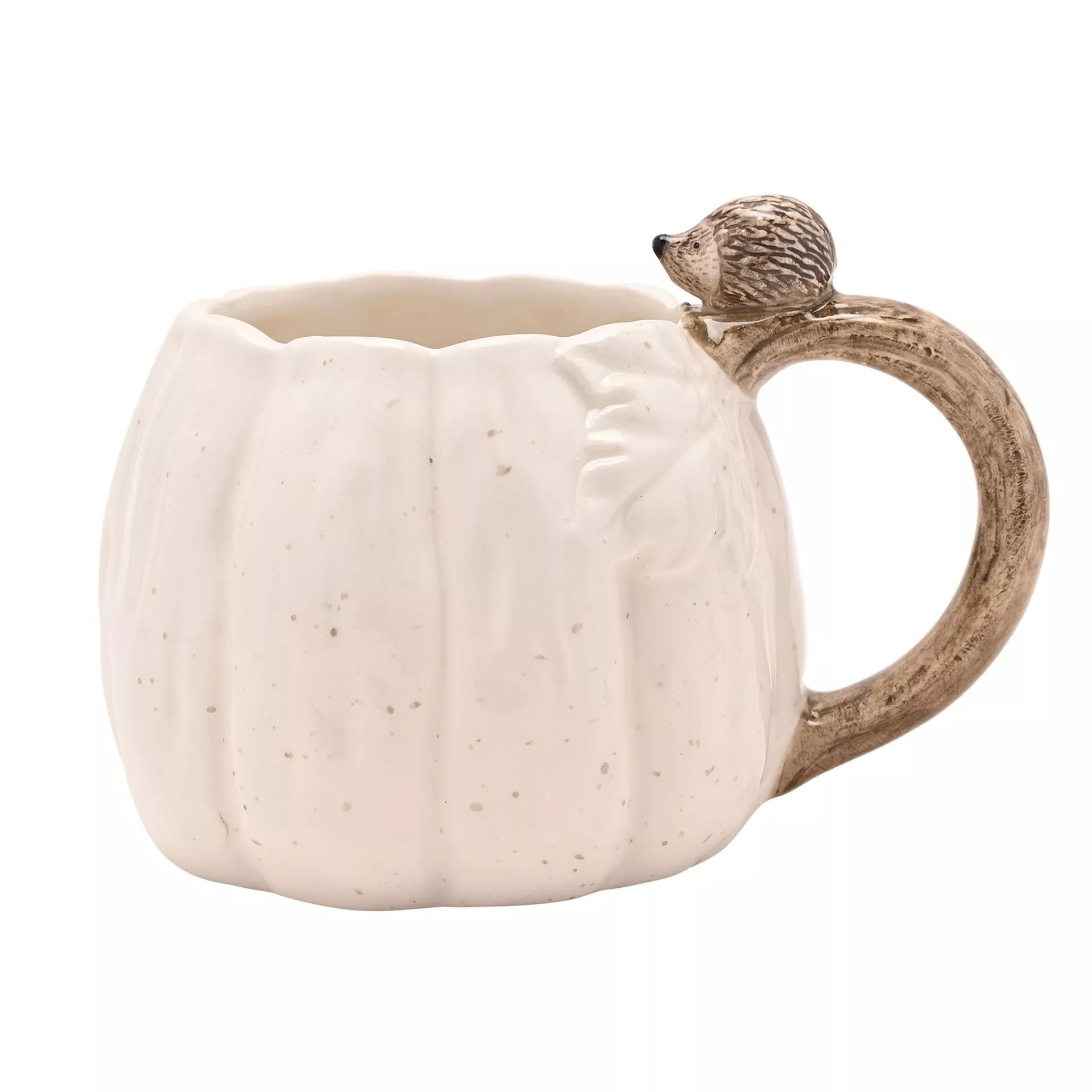 Pumpkin Mug with Hedgehog
