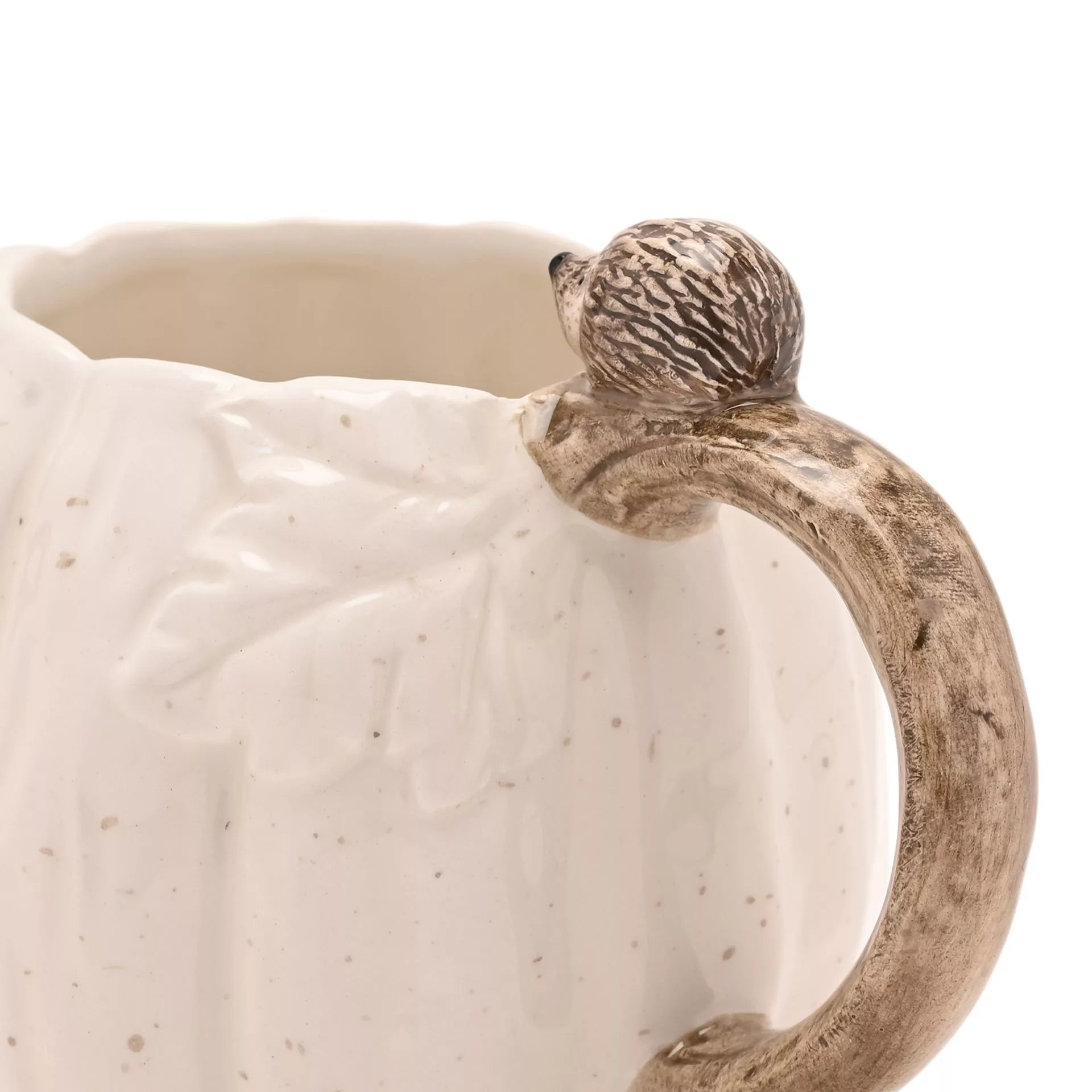 Pumpkin Mug with Hedgehog