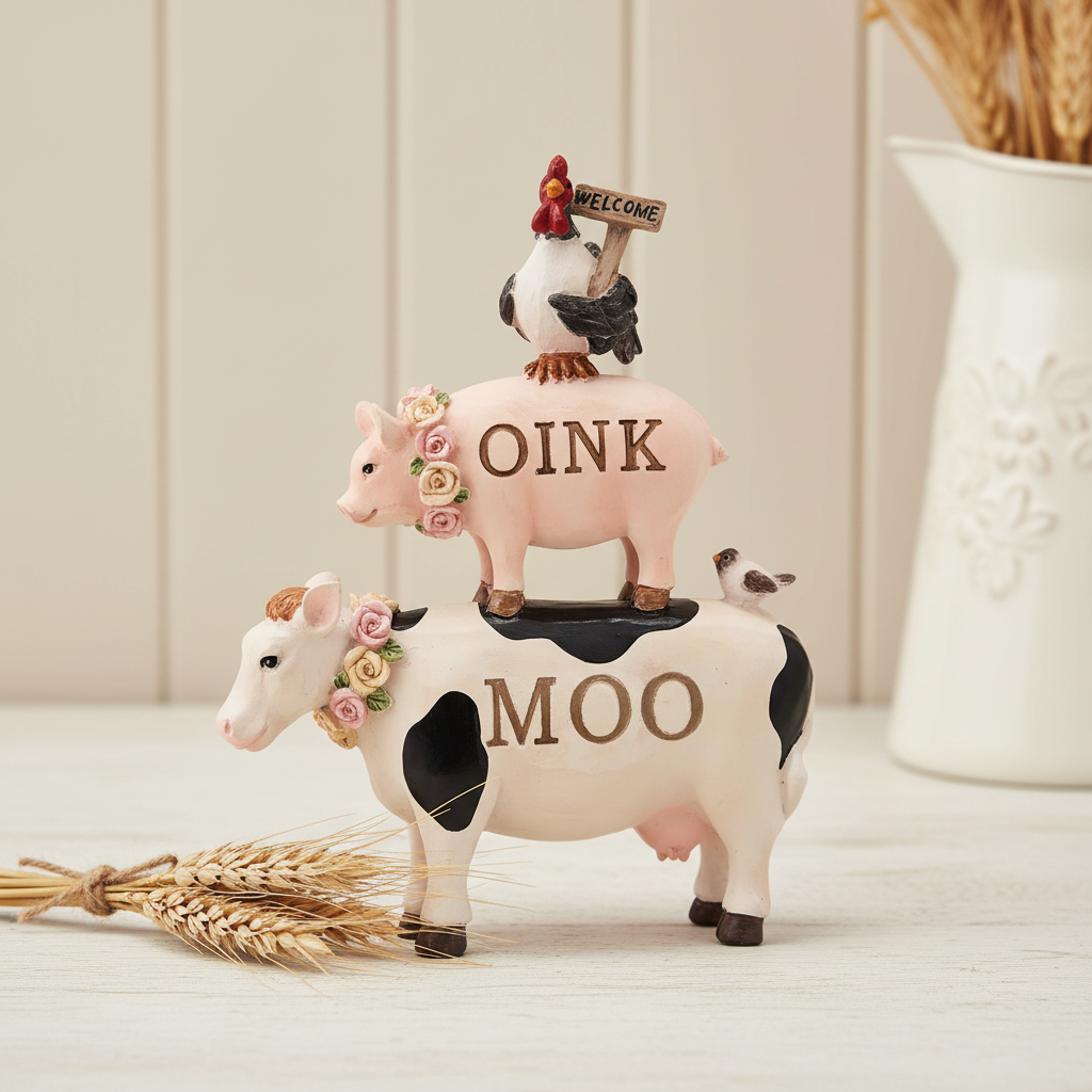 Stacking Farm Animals Ornament