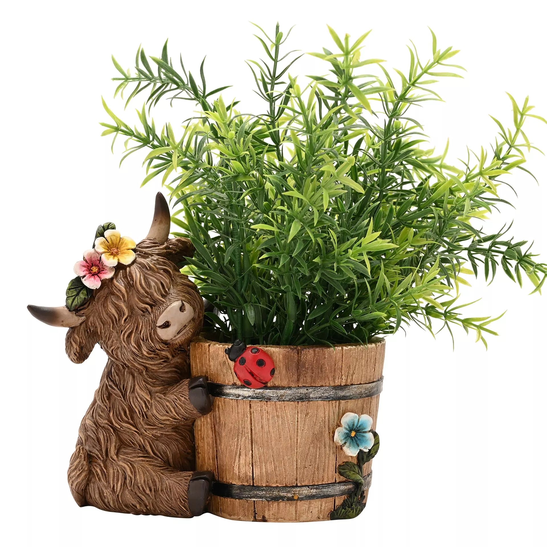 Small Highland Cow Planter