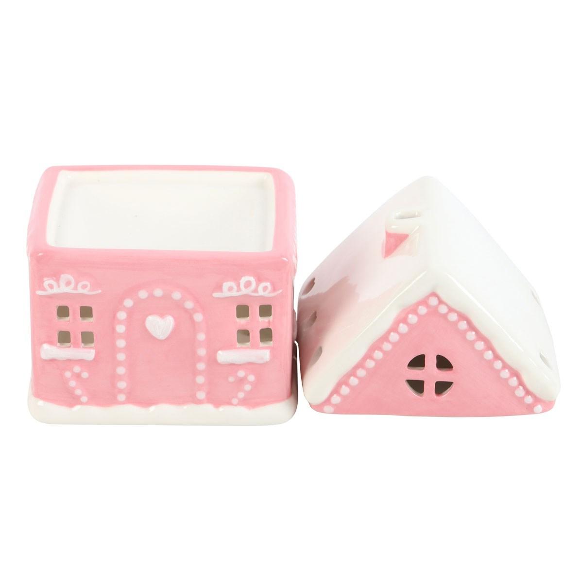 Pink Gingerbread House Oil & Wax Warmer