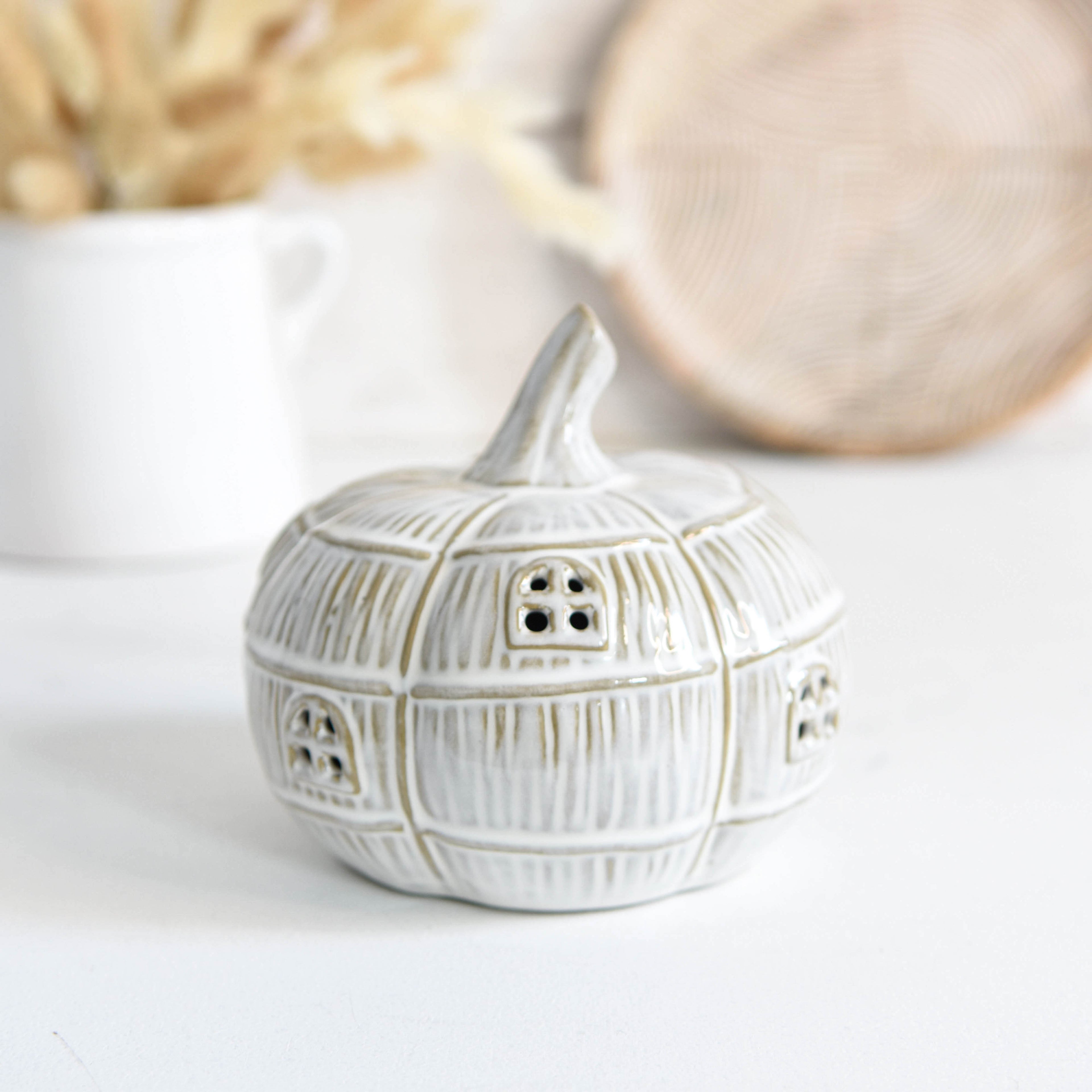 Natural LED Pumpkin House
