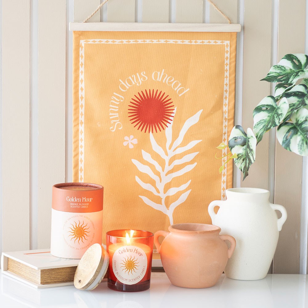 Golden Hour Orange Blossom Scented Candle