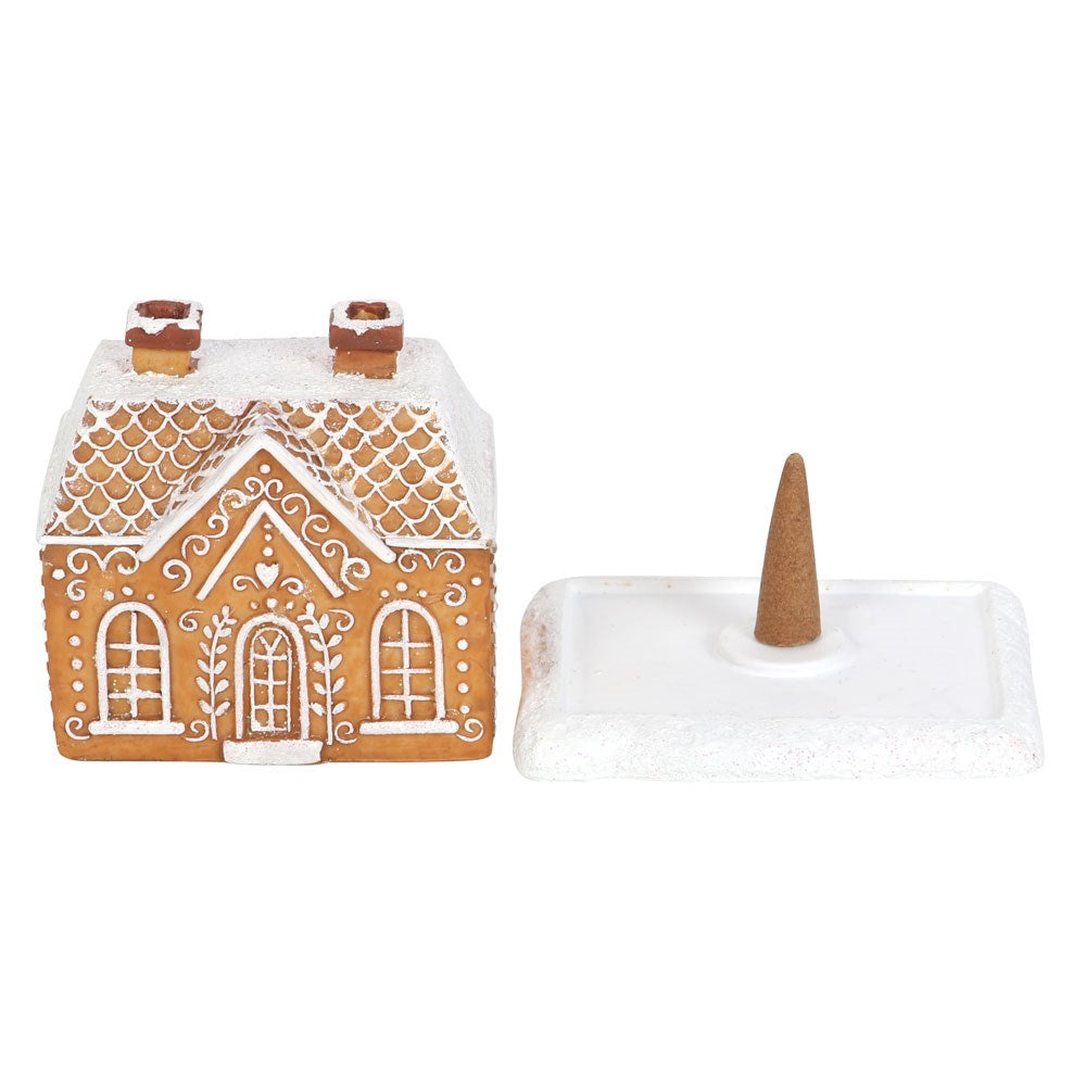 Sparkly Gingerbread House Incense Cone Holder