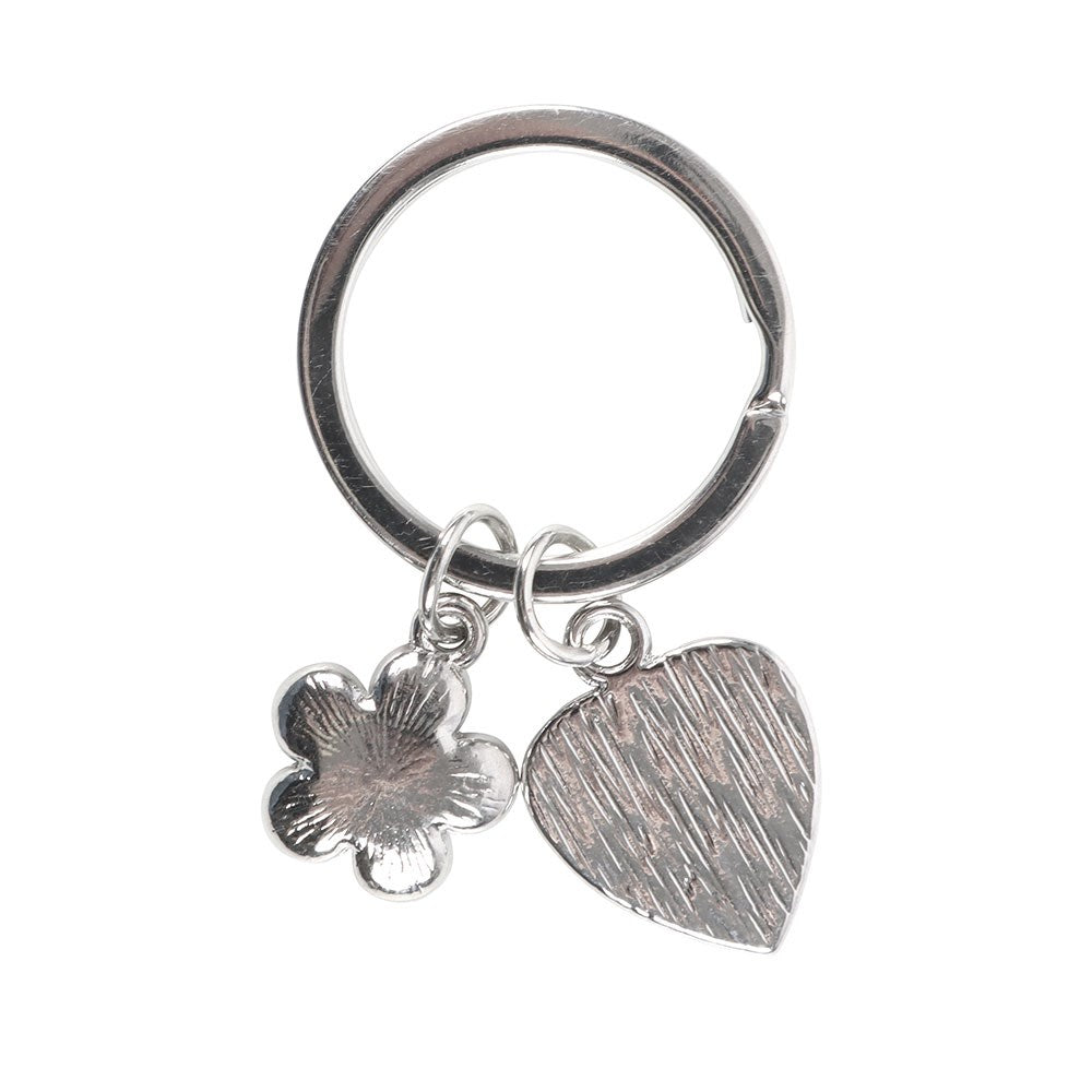 Forget Me Not Enamel Keyring