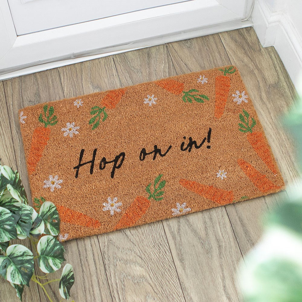 Hop On In Natural Doormat
