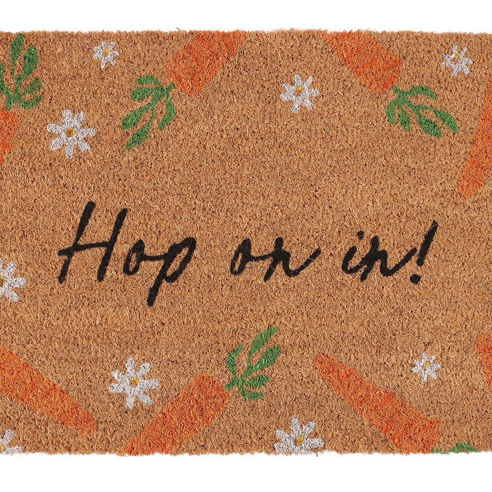 Hop On In Natural Doormat