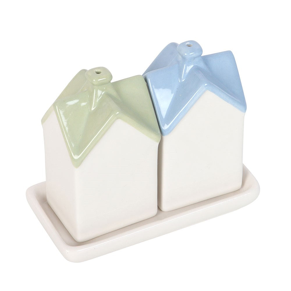 Pastel House Salt & Pepper Shakers