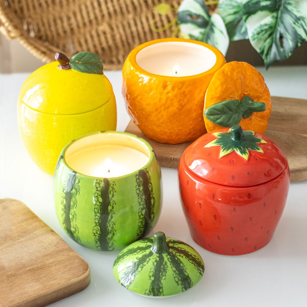 Lemon Shaped Scented Candle Jar